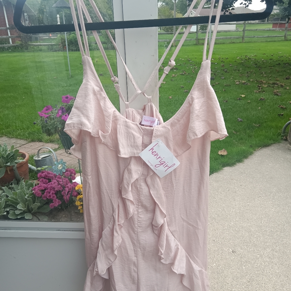 Henri girl 💯 silk romper. Sz. L